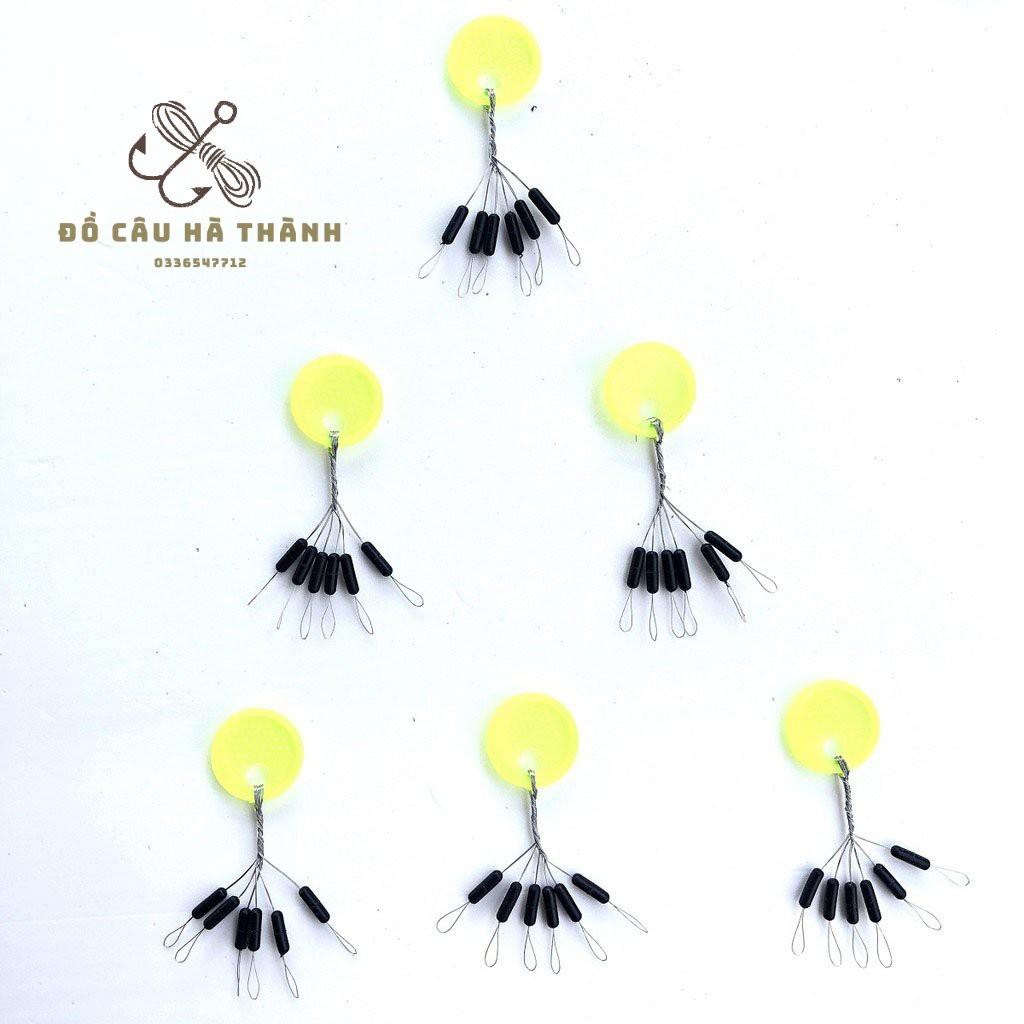 Hạt chặn phao câu cá T1999 siêu bền, dành cho câu tay , câu đơn , câu đài 6 hạt