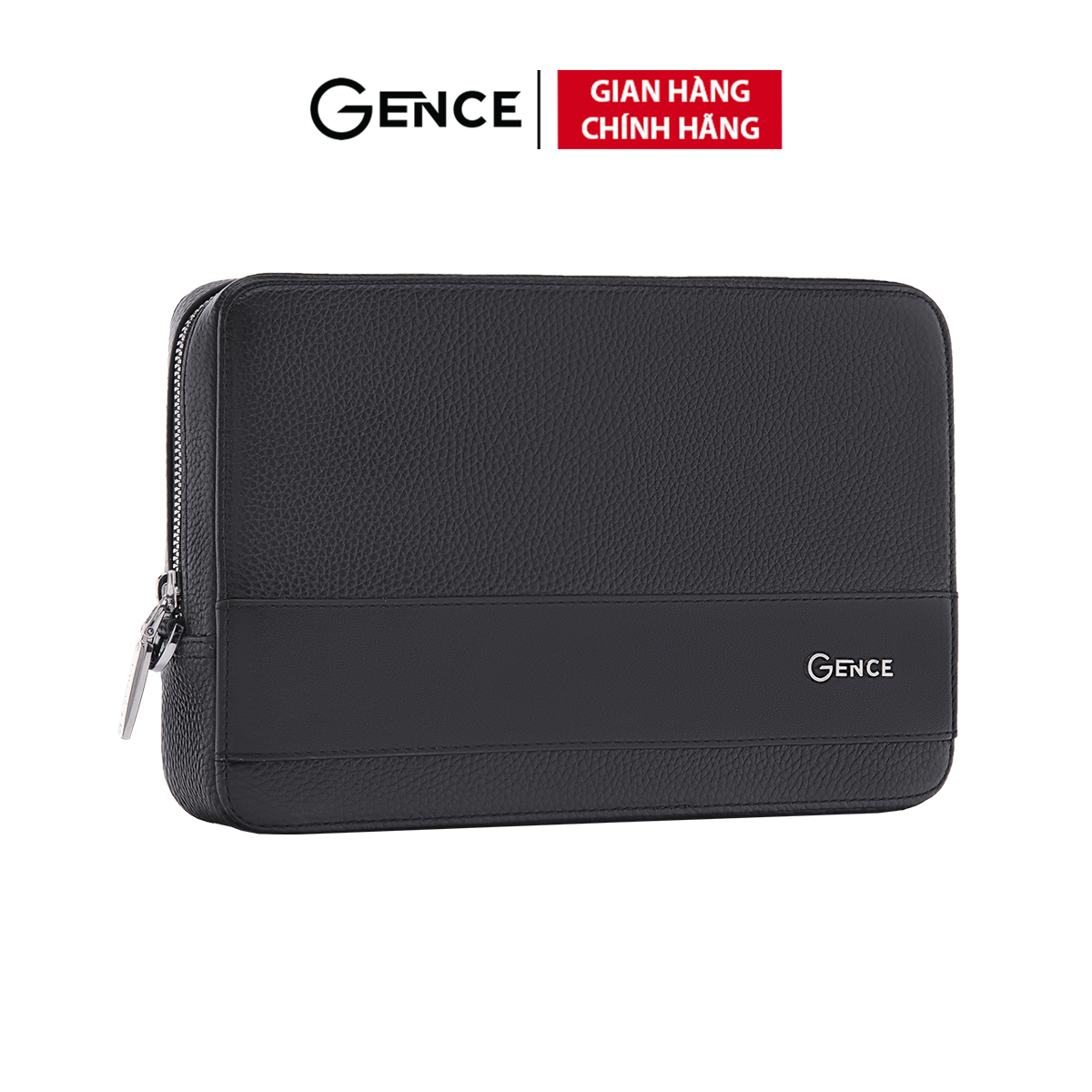 Túi Đeo Chéo Túi Da Nam Cầm Tay GENCE TC02 Chất Liệu Da Bò Cao Cấp Màu Đen