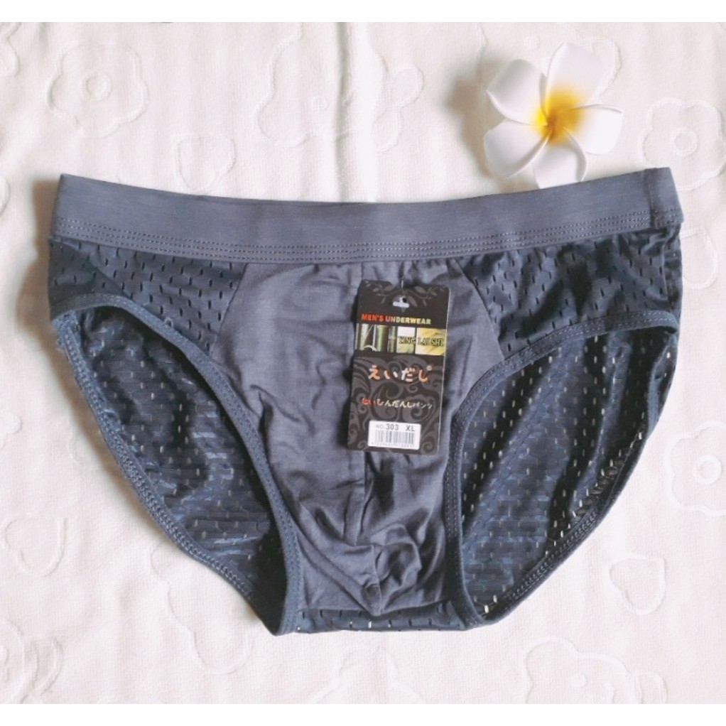 Combo 3 chiếc quần lót tam giác nam có lỗ thông hơi co dãn 4 chiều mặc cực thích