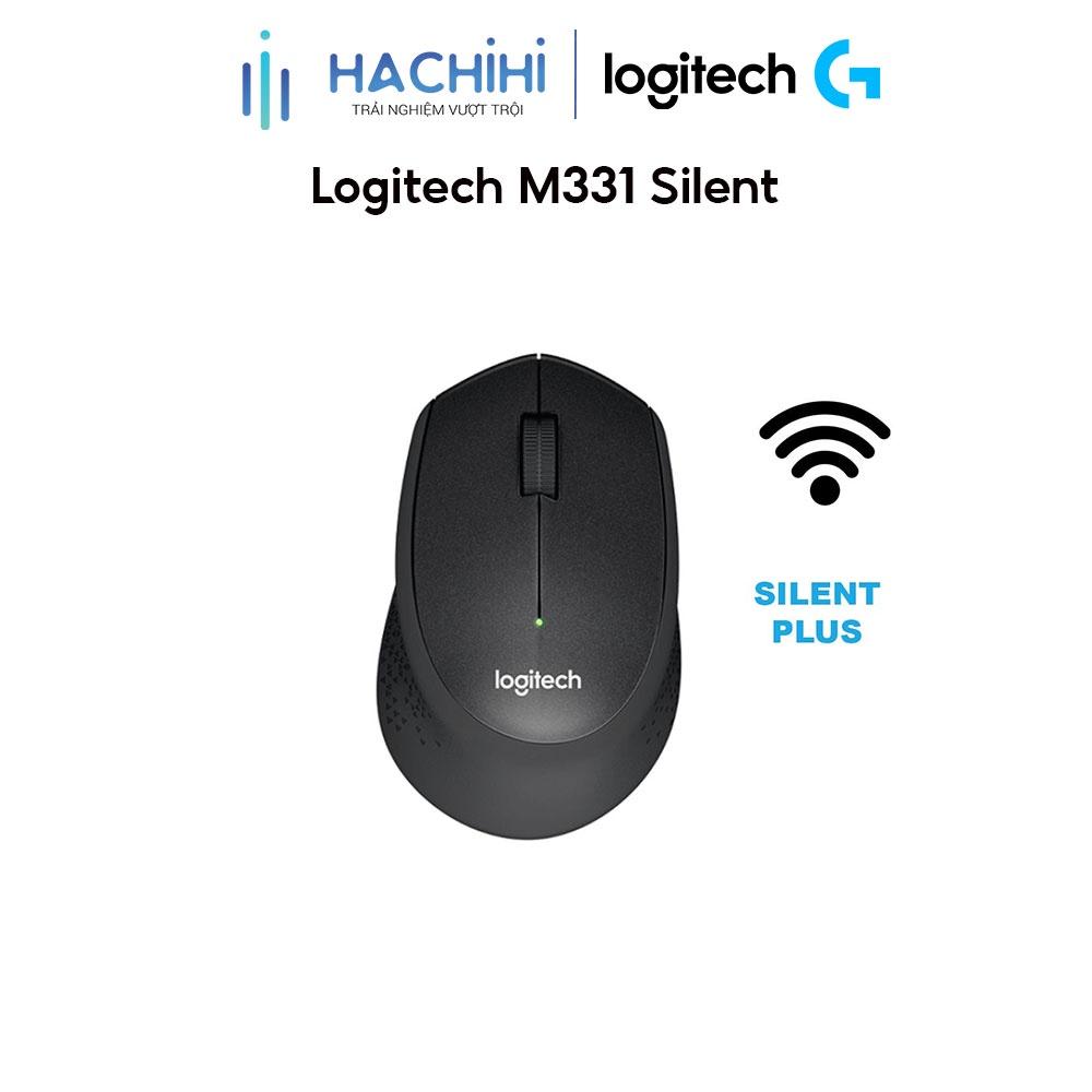 Chuột Wireless Logitech M331 Silent - Màu đen Hàng chính hãng