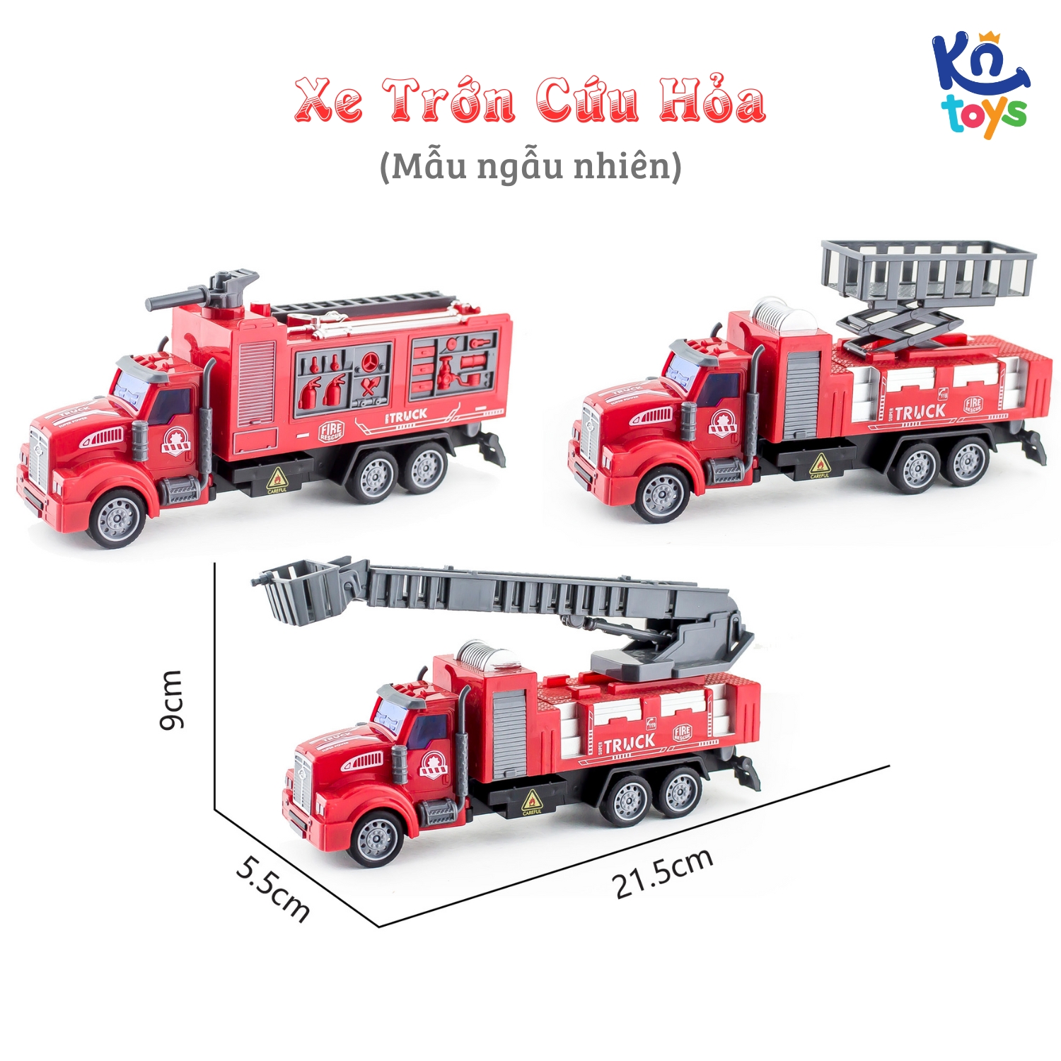 Đồ Chơi Mô Hình Tỷ Lệ 1:48 SINO314-1 – Xe Trớn Cứu Hỏa KN TOYS (Mẫu Ngẫu Nhiên)