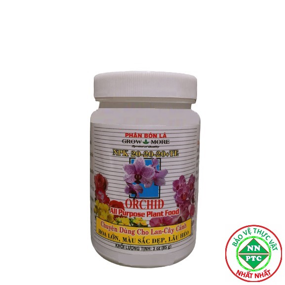 Phân bón lá Growmore NPK 20-20-20+TE Orchid 85gr
