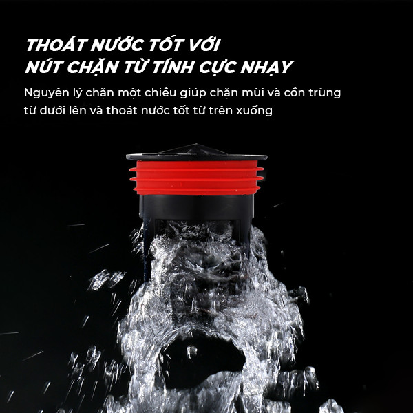 Nắp Cống Ngăn Mùi Chống Côn Trùng, Phù Hợp Với Nhà Tắm Thoát Nước Dễ Dàng Ngăn Nước Trào Ngược Chất Liệu PVC