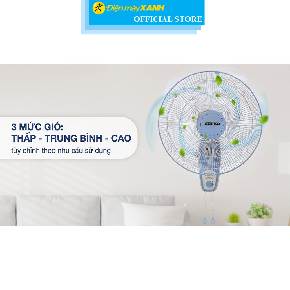 Quạt treo tường Senko 3 cánh TC1626 47W - Hàng Chính Hãng