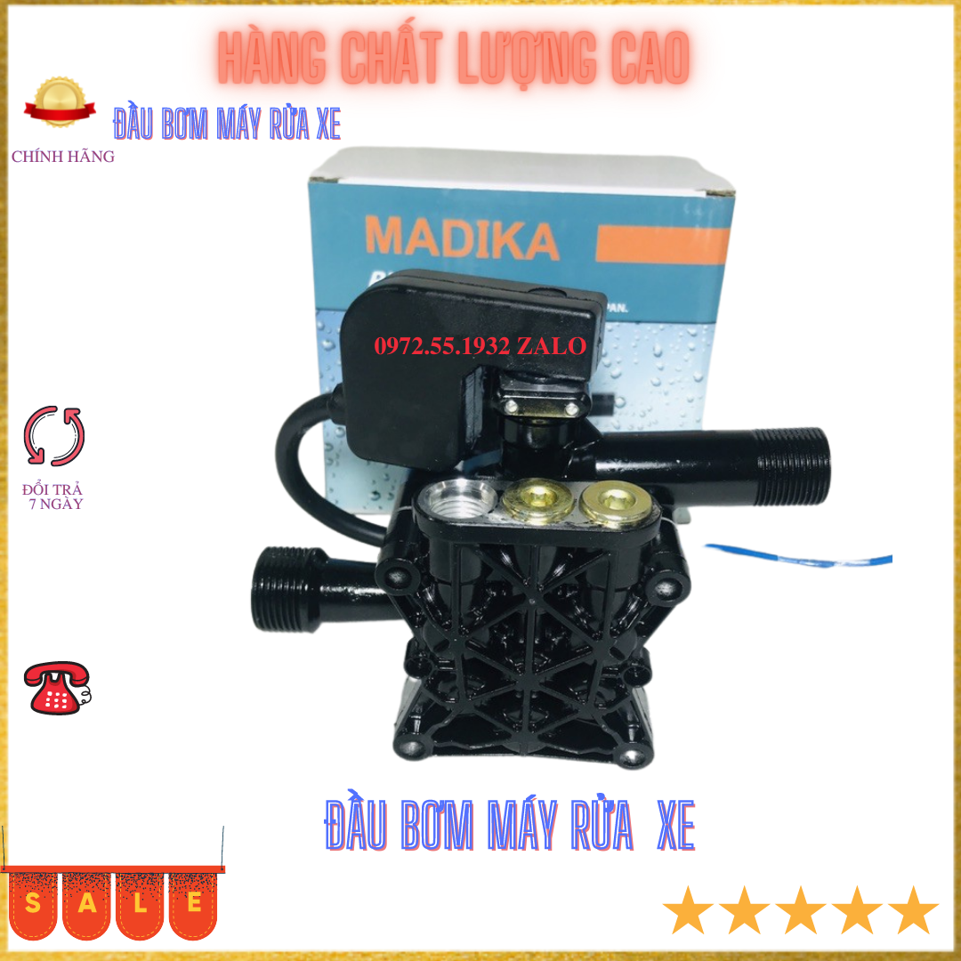 Đầu bơm máy rửa xe mini gia đình