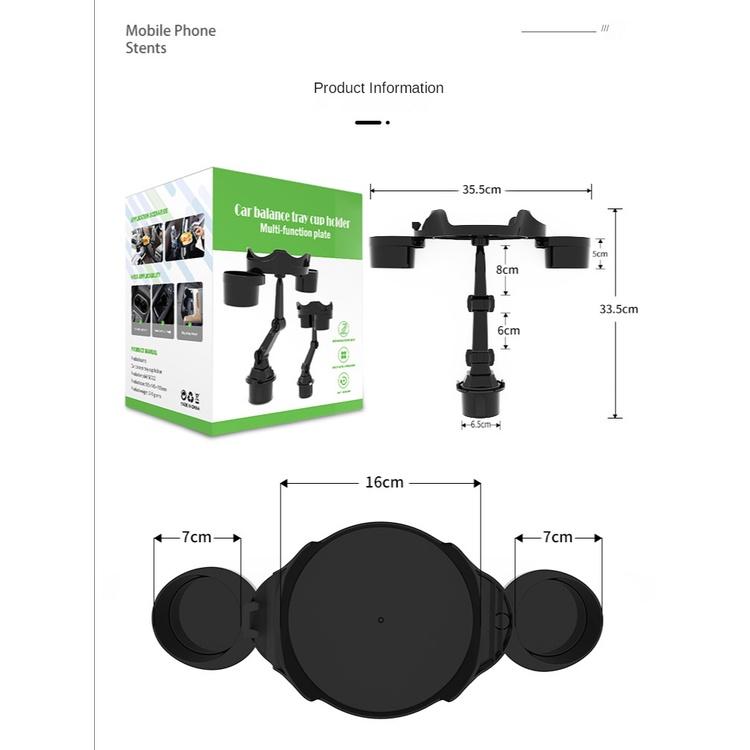 Giá Đỡ Cốc Mở Rộng Bằng ABS Tùy Chỉnh Đa Năng Tiện Dụng Cho Xe Hơi