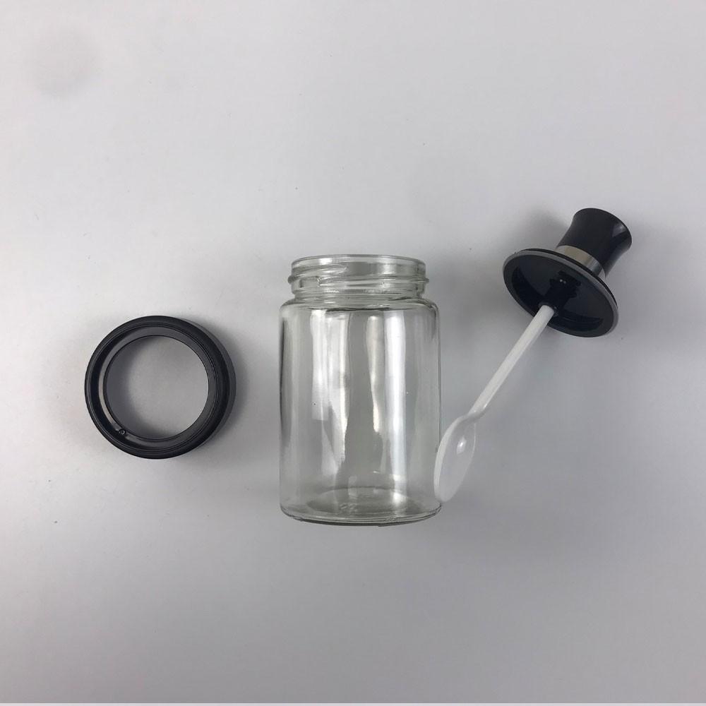 Lọ Đựng Gia Vị, Hũ Đựng Gia Vị Kèm Muỗng Thìa Bằng Thủy Tinh CAO CẤP Model 2021- dung tích 250ml-