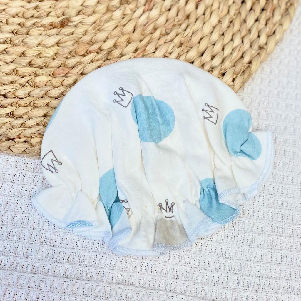 (0-3m) Mũ / Nón Bèo Chất Cotton Dễ Thương Cho Bé Gái Sơ Sinh