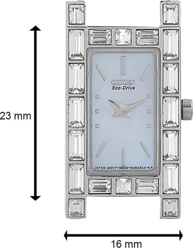 Đồng Hồ Citizen Nữ Dây Da Eco-Drive EG2605-08D - Mặt Xà Cừ (23x16mm)