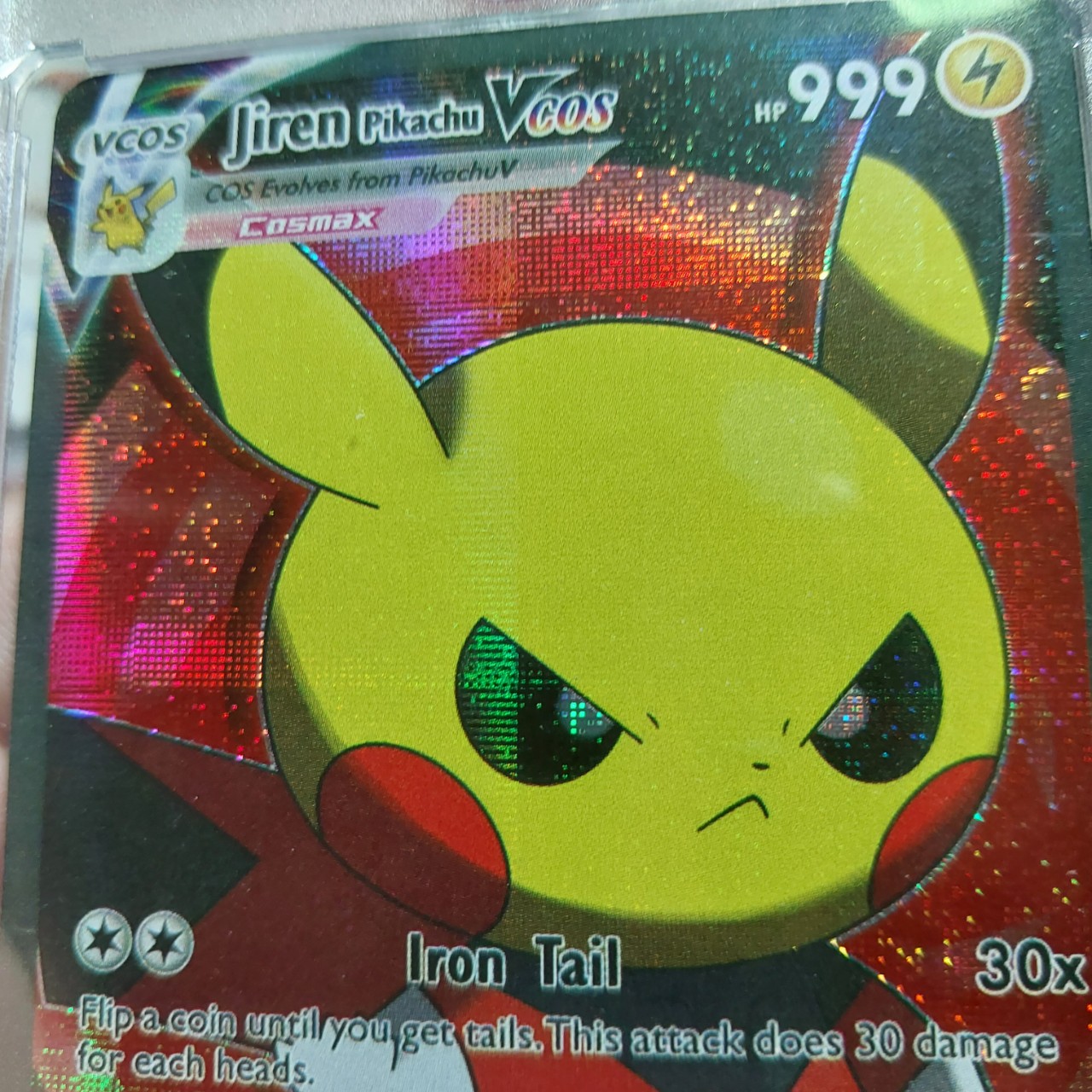 Thẻ Pokemon Jiren đầu trọc Pikachu hóa trang Vmax 1459 d38 24