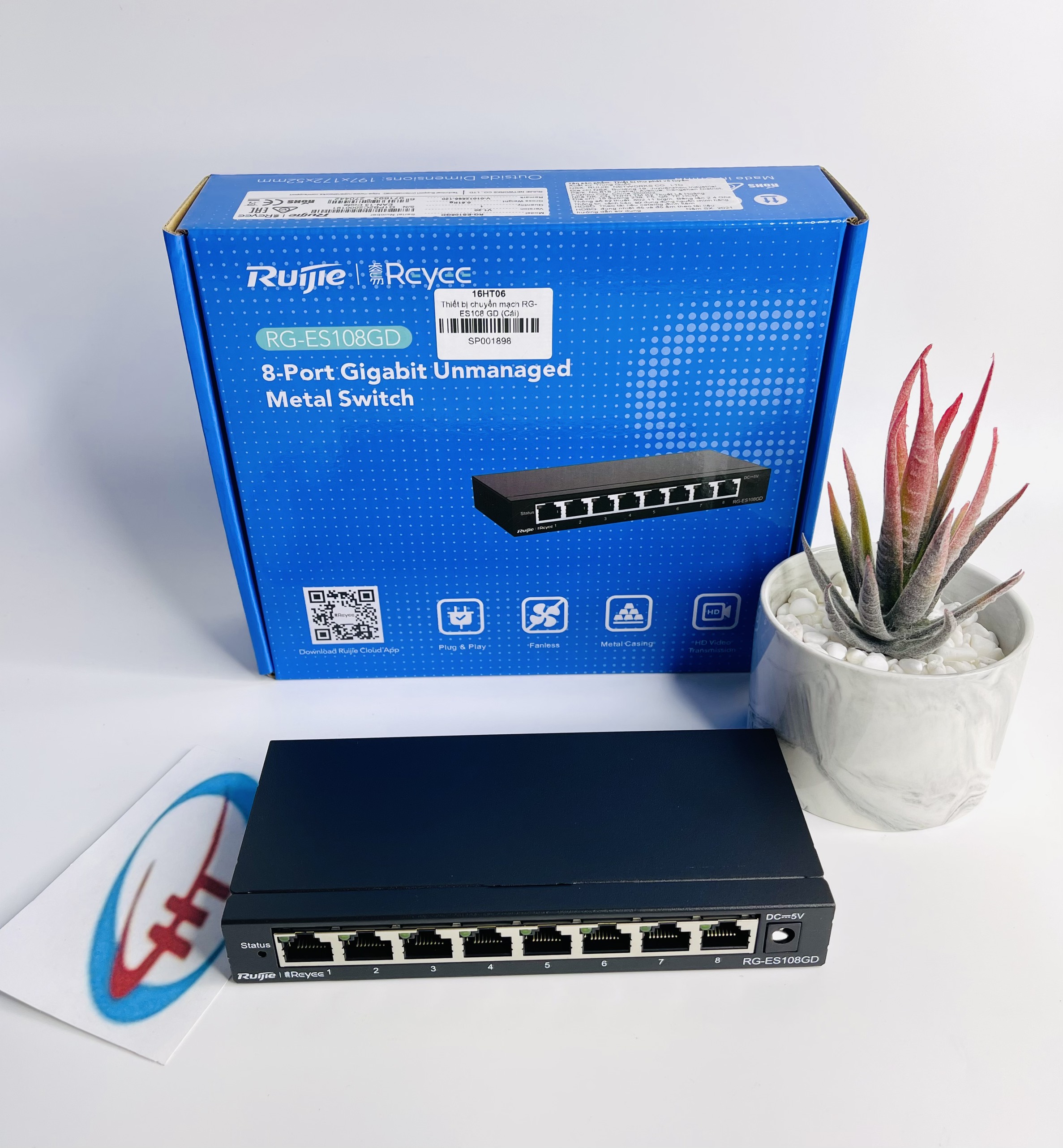 Switch Ruijie Reyee RG-ES108GD 8-Port, Hàng Chính Hãng.