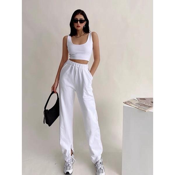 Áo croptop bản to che khuyết điểm