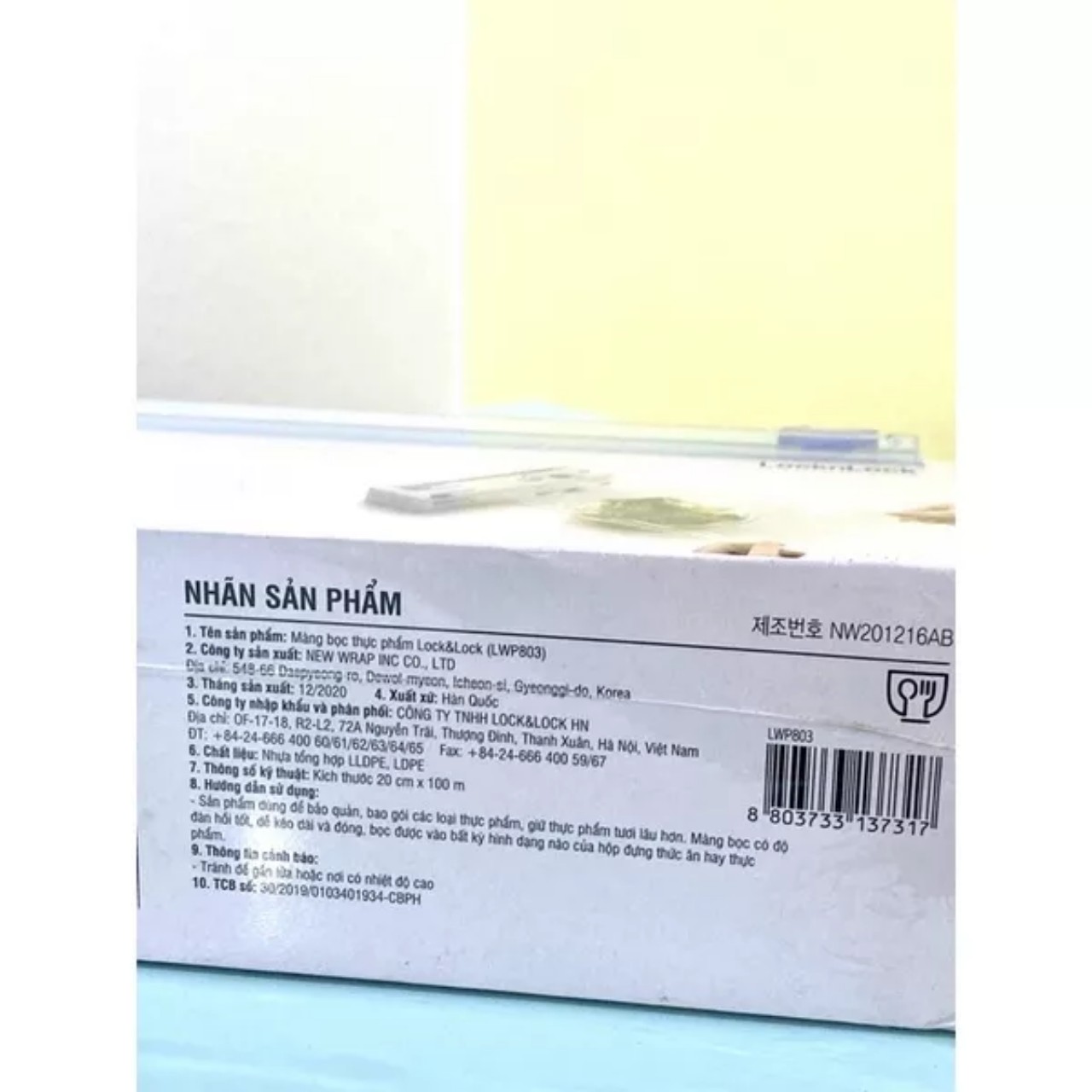 Màng Bọc Thực Phẩm Tiện Lợi Cao Cấp 20cmx100m LWP803
