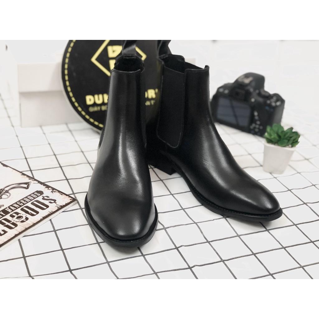 (Ưu đãi lớn) Chelsea boot da bò cao cấp đế phíp gỗ