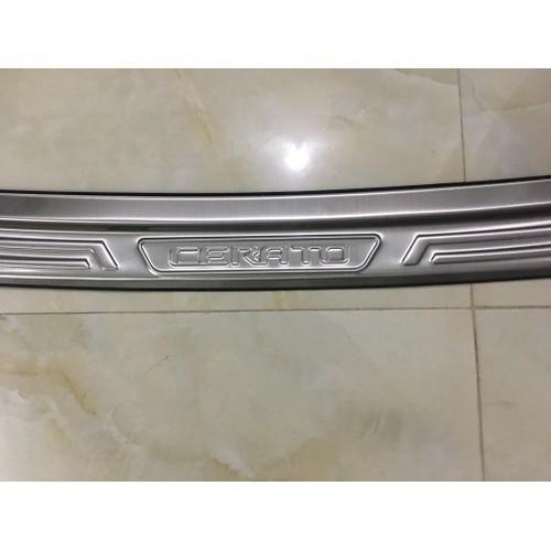 Chống trầy cốp trong, ngoài xe Kia Cerato 2019-2021 inox cao cấp, sáng bóng