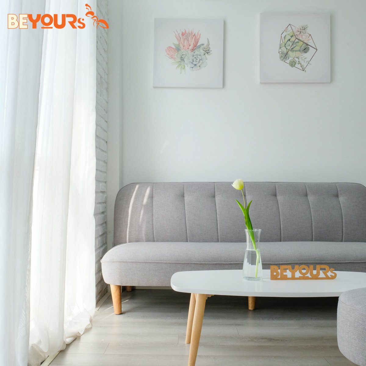 Bộ Sofa Giường Bàn Trà Ghế Đôn BEYOURs Đa Năng Tiện Dụng Nội Thất Phòng Khách Lắp Ráp Dễ Dàng