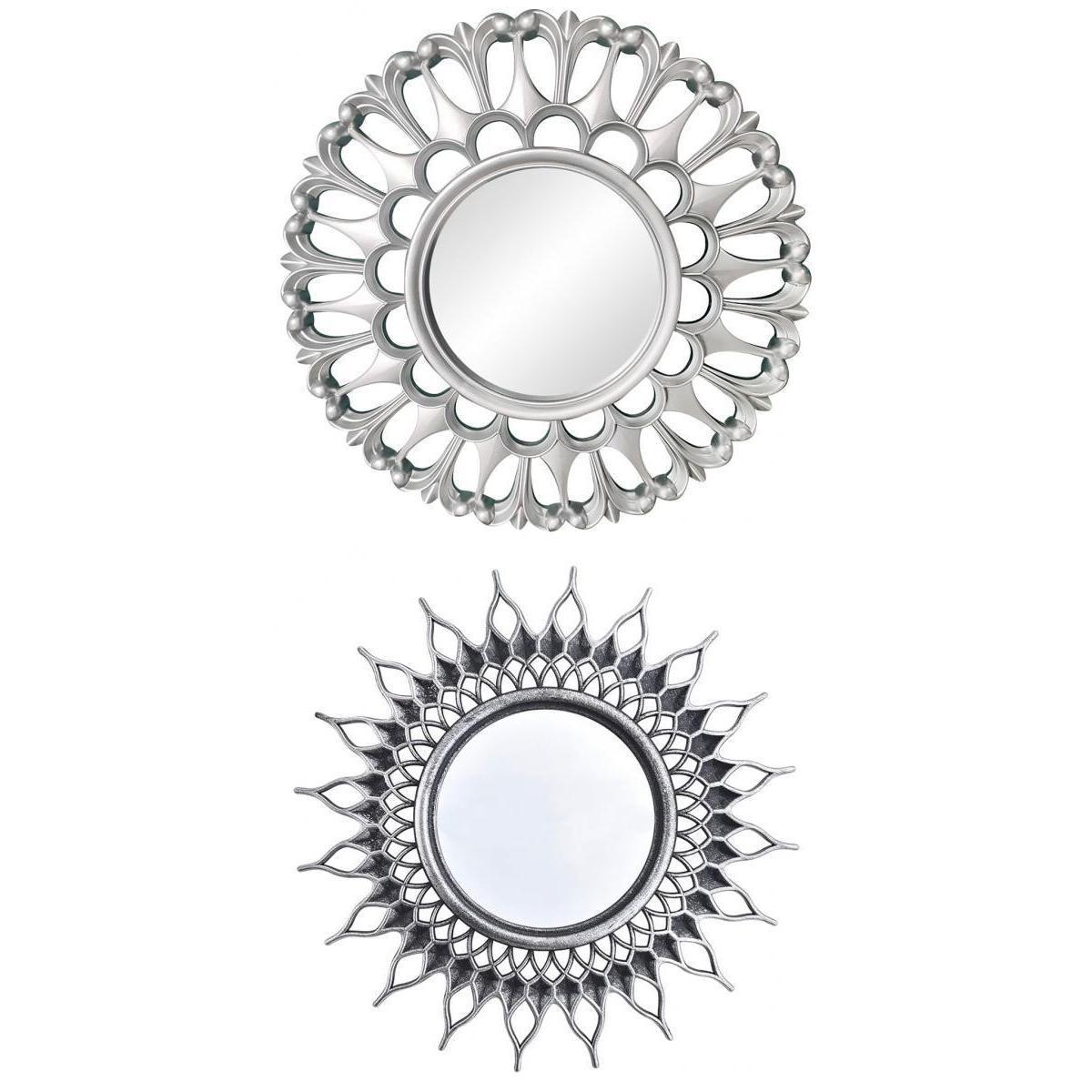 2x Decorative Hanging Wall Mirror Small   Living Room Mirror