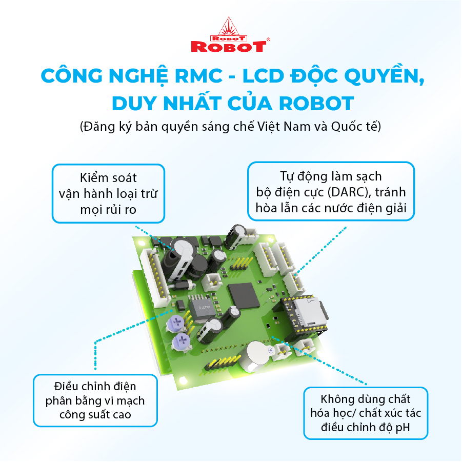 Máy Lọc Nước Điện Giải Ion Kiềm ROBOT IonSmart 710 Nóng Thông Minh - Hàng Chính Hãng
