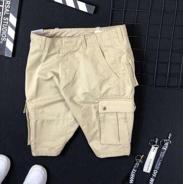 Quần short nam kaki túi hộp móc khóa có size lớn cho người trên 80kg