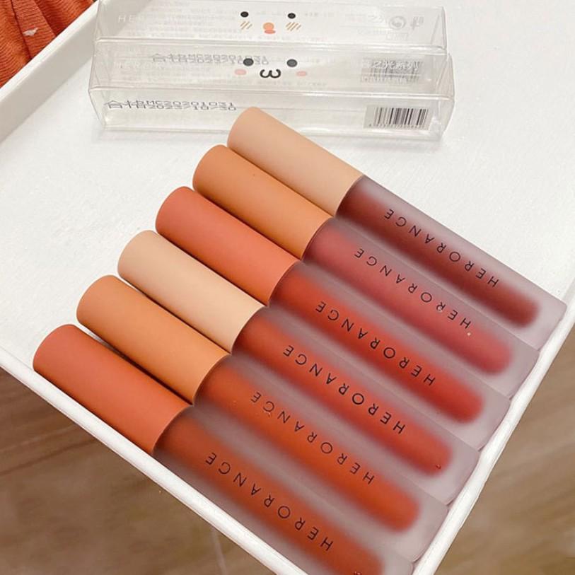 Son kem lì Herorange Velvet Lip Glaze Air Matte 2.2g