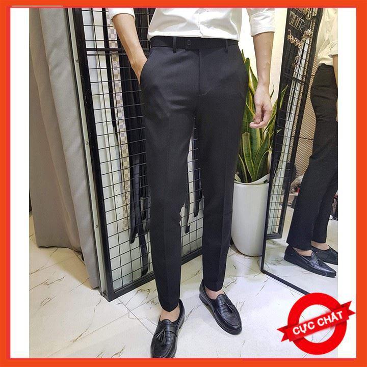 Combo 2 Quần Âu Nam Đen + Ghi Xám Loại 1 siêu đẹp dáng chuẩn