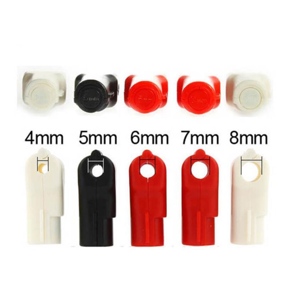 2x 100PCS Peg Hook Stop Lock for Prevent The Sweep Theft of Displayed Products on A Wire Peg, Plastic Red Lock, Retail Shop Anti-Theft Displa