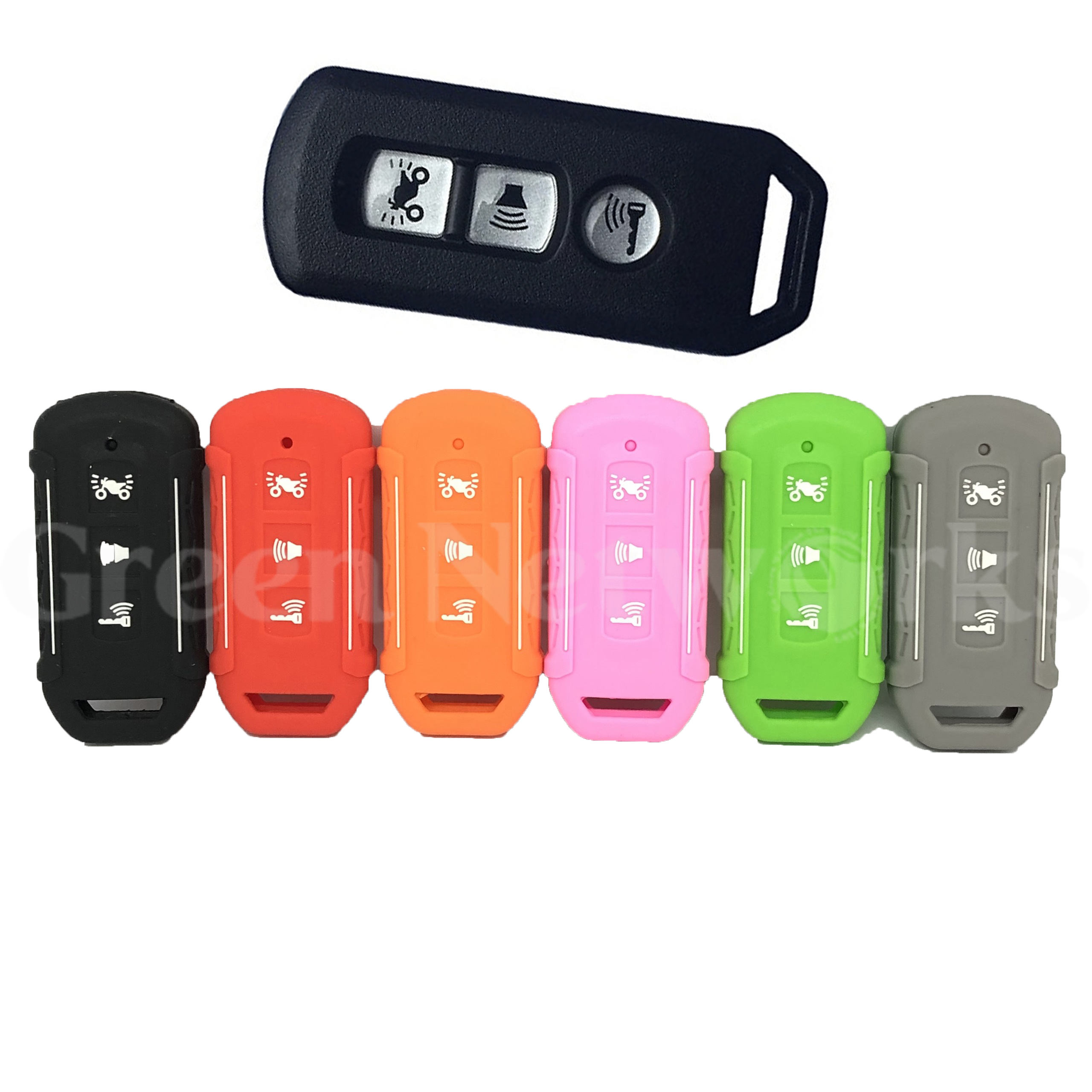 Bọc khóa Smartkey SH, SHmode, PCX - Bọc Silicon Remote SH , SH mode , PCX loại 3 Nút Green Networks Group ( 1 cái )