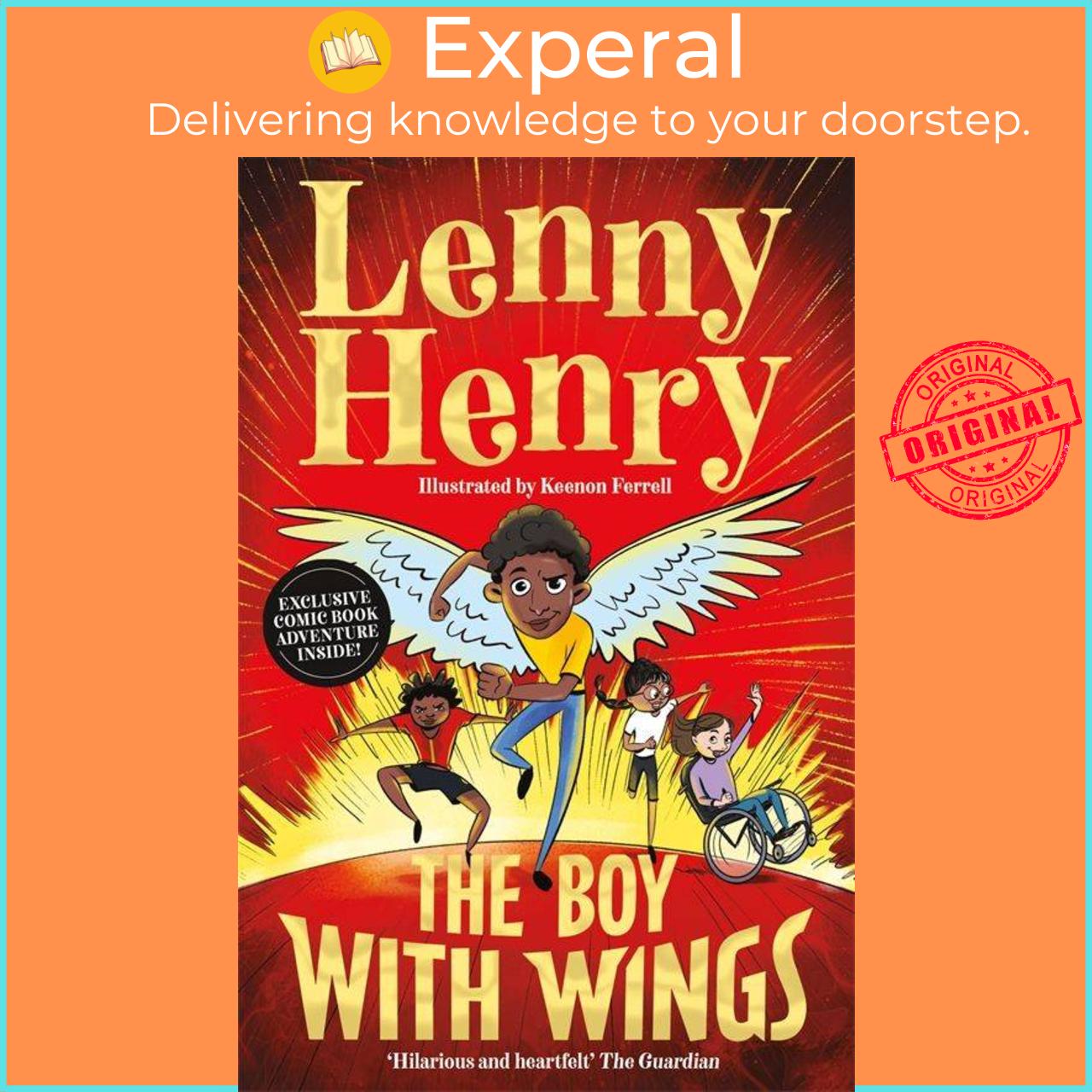 Sách - The Boy With Wings - The laugh-out-loud, extraordinary adventure from Lenn by Lenny Henry (UK edition, paperback)