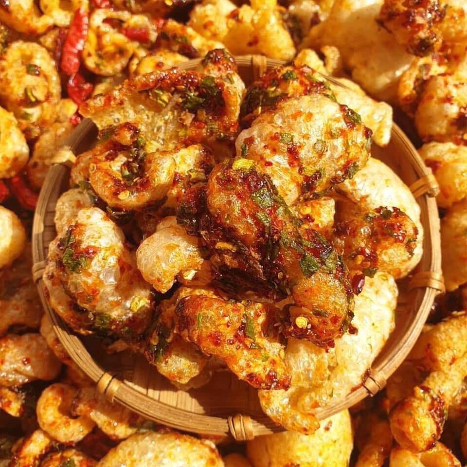 Da heo chiên giòn tỏi ớt Nàng Khô 140gr