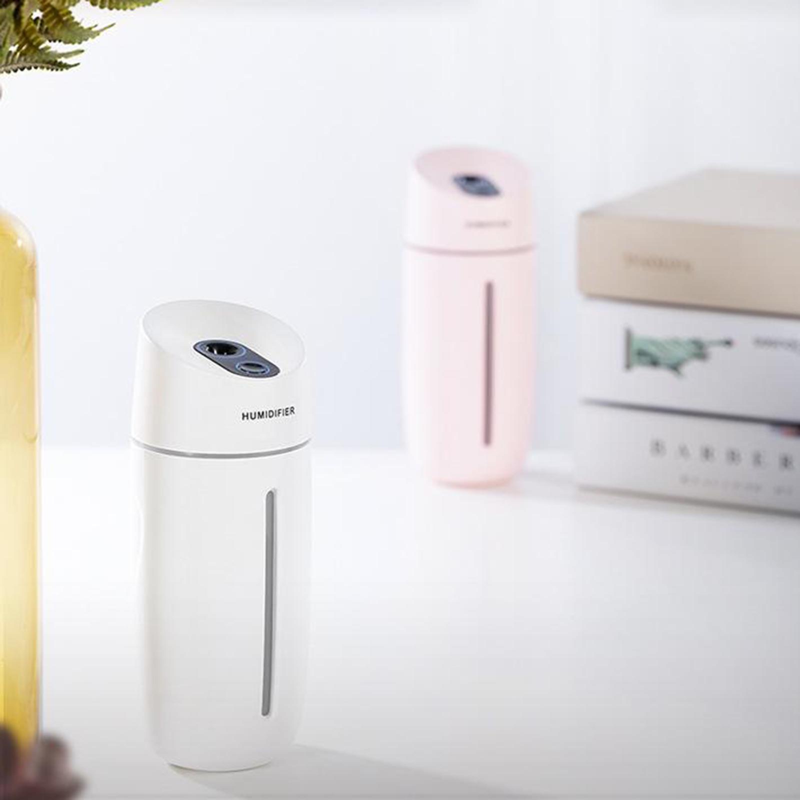 260ML Portable Mini Humidifier Oil Diffuser Mist Purifier for Car Home White