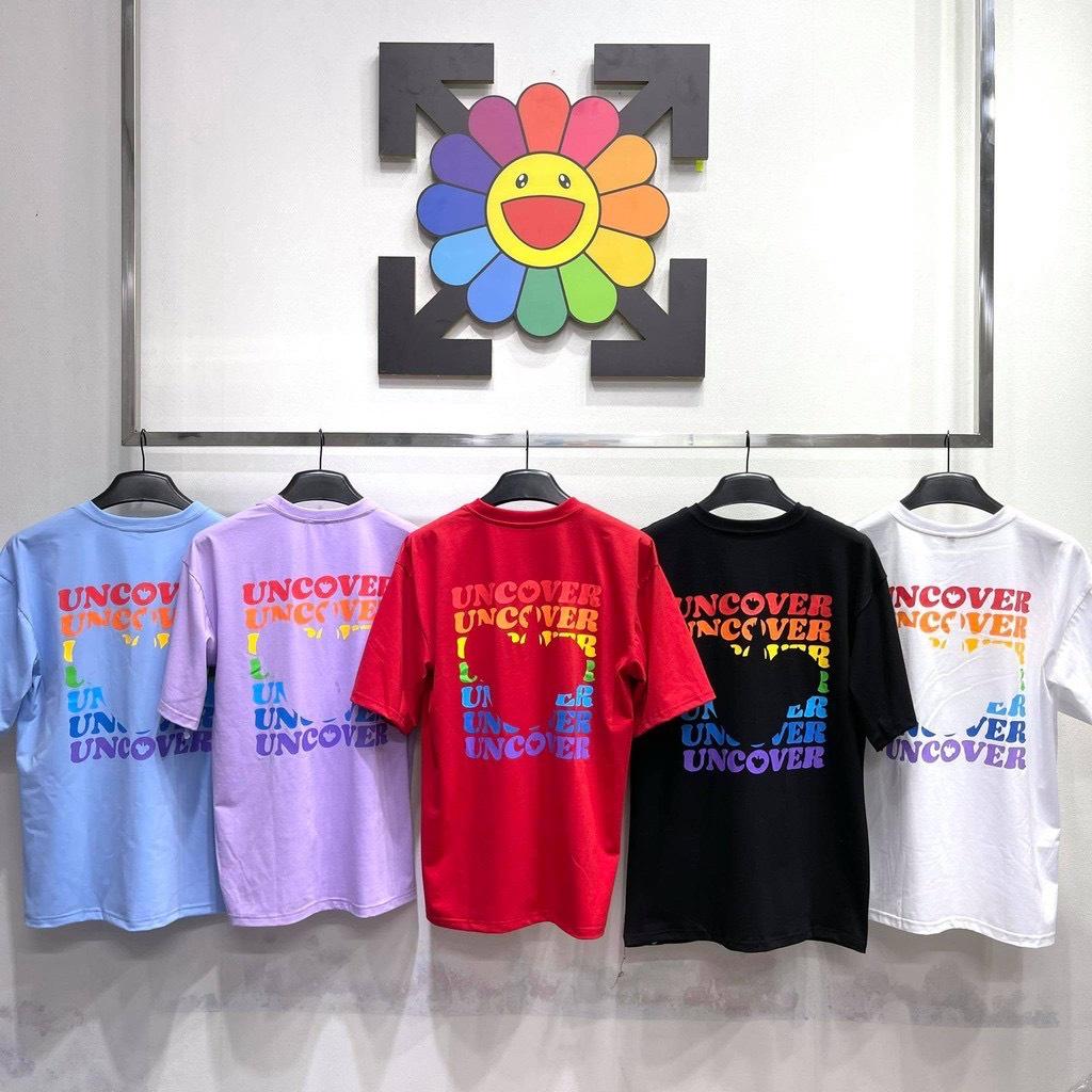 Áo thun unisex tay lỡ UNCOVER BAISIC VERSION 2 COLORFUL POWER || Hany shop