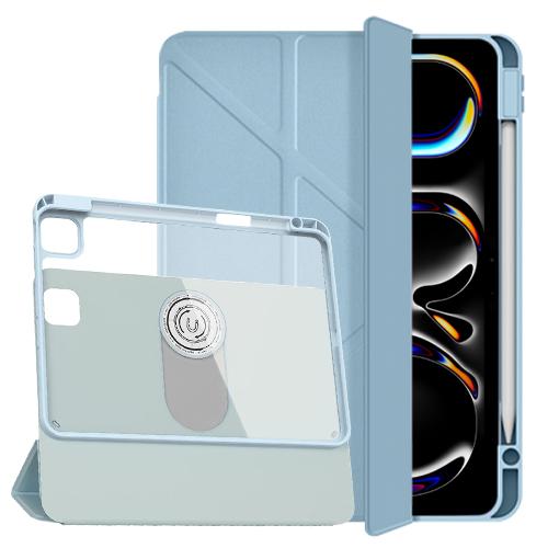 Bao Da cho iPad Pro 11 inch M4 2024 Cao Cấp Xoay 360 hiệu WIWU Rotative Magnetic Case Tháo Rời Kèm Khe Bút Chống Sốc - Hàng chính hãng