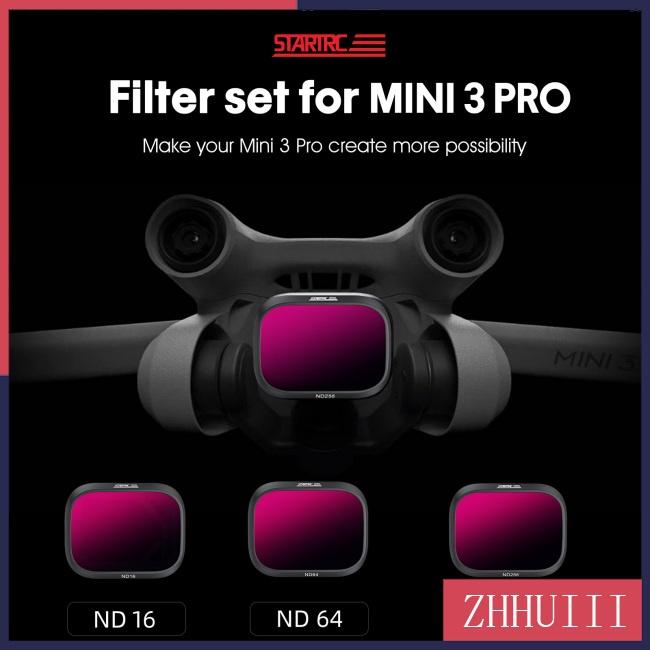 Set 3 Kính Lọc ND16/64/256 Chuyên Dụng Cho Camera Dji Mini 3 Pro