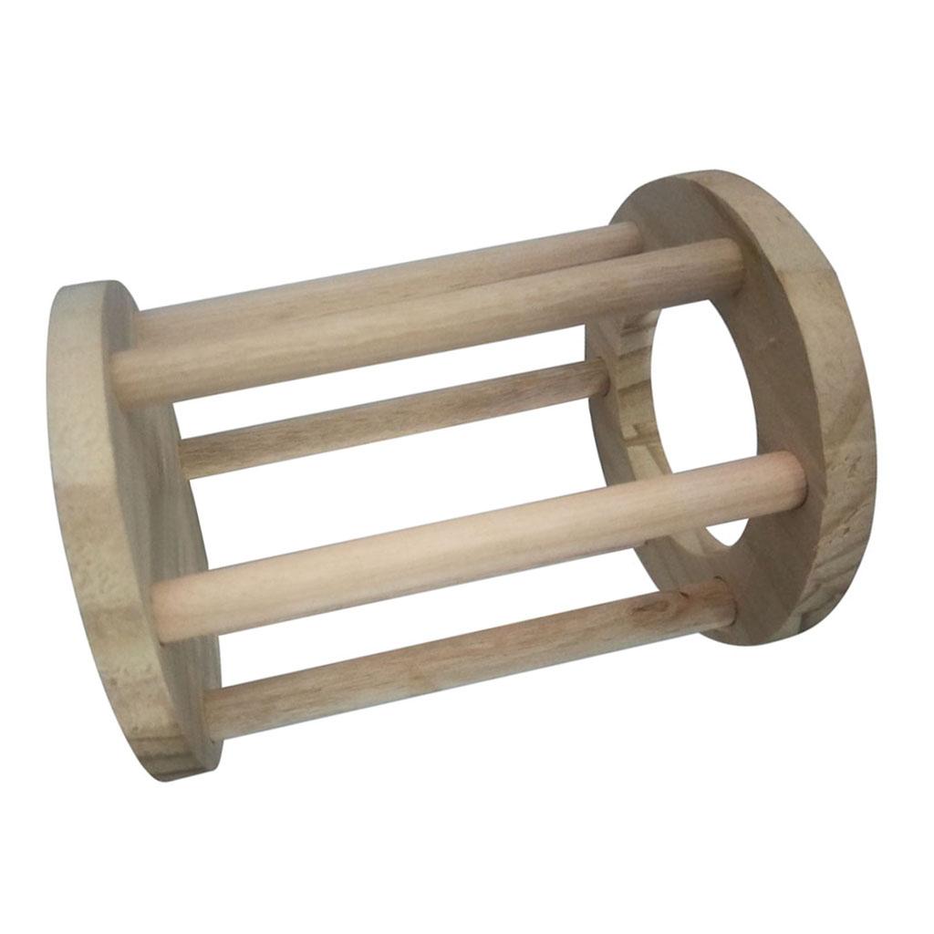 1x Wooden Small Animals Rack Feeder Hay Grass Nest For Rabbit Guinea Pig Hamster