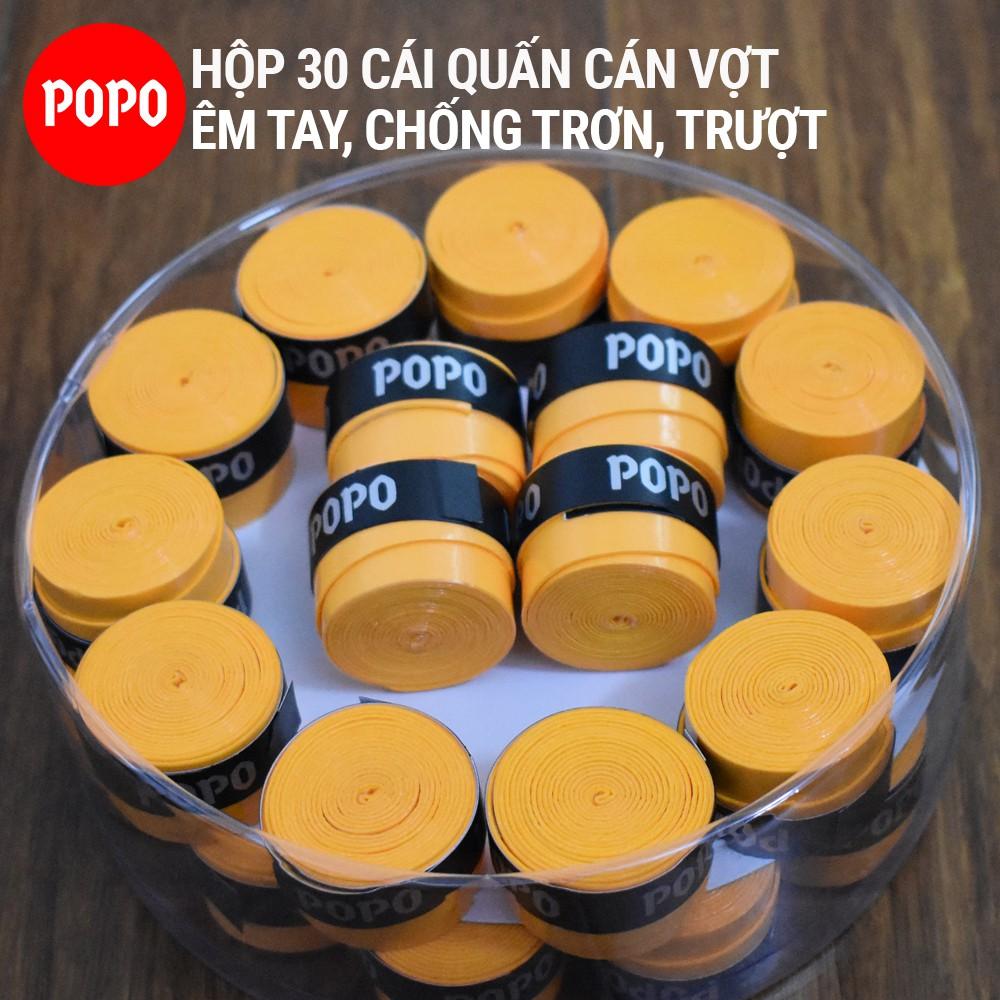 Hộp 30 cái Quấn cán Tennis, Cầu lông, mềm mại độ bền cao POPO Collection