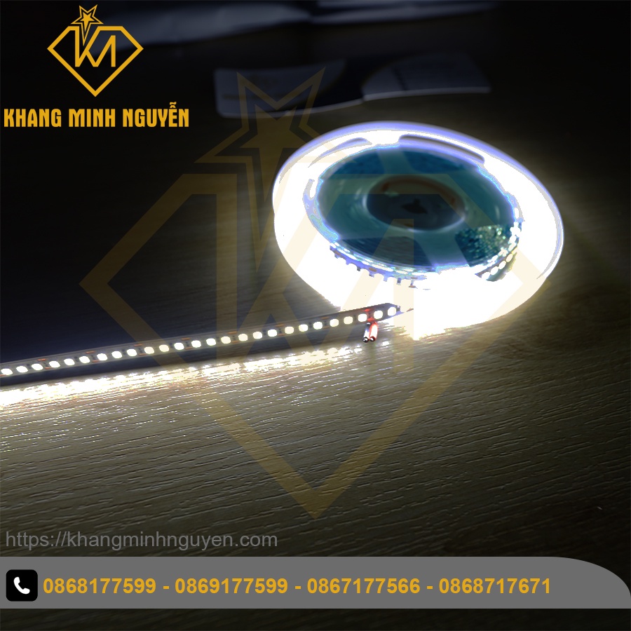 180 Led/mét - Đèn LED dây 2835 12V cuộn 5m - siêu sáng, Ánh sáng trắng , vàng , trung tính