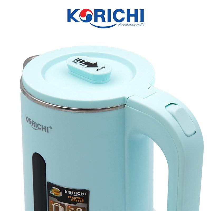 Ấm siêu tốc đun nước - Korichi - KRC-5188- 1.8L 1500W - Bảo hành 12 tháng (3 màu xanh lá, xanh ngọc, hồng