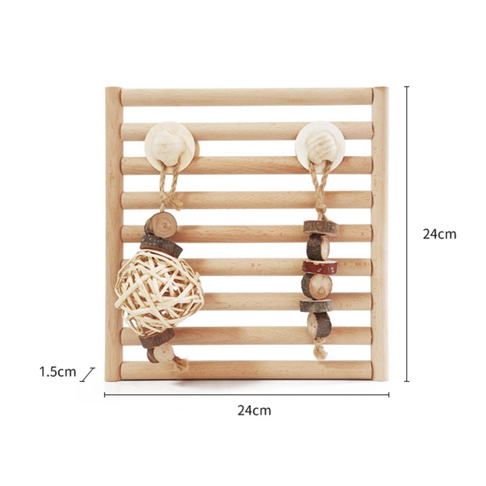 Rabbit Chew Toys, Wooden Doors, Exercise Biting Hamster Chew Toys for Bunny Small Animals