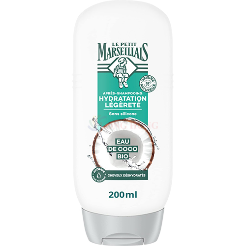 Dầu xả dưỡng ẩm hữu cơ Le Petit Marseillais (200ml) - Hàng chính hãng