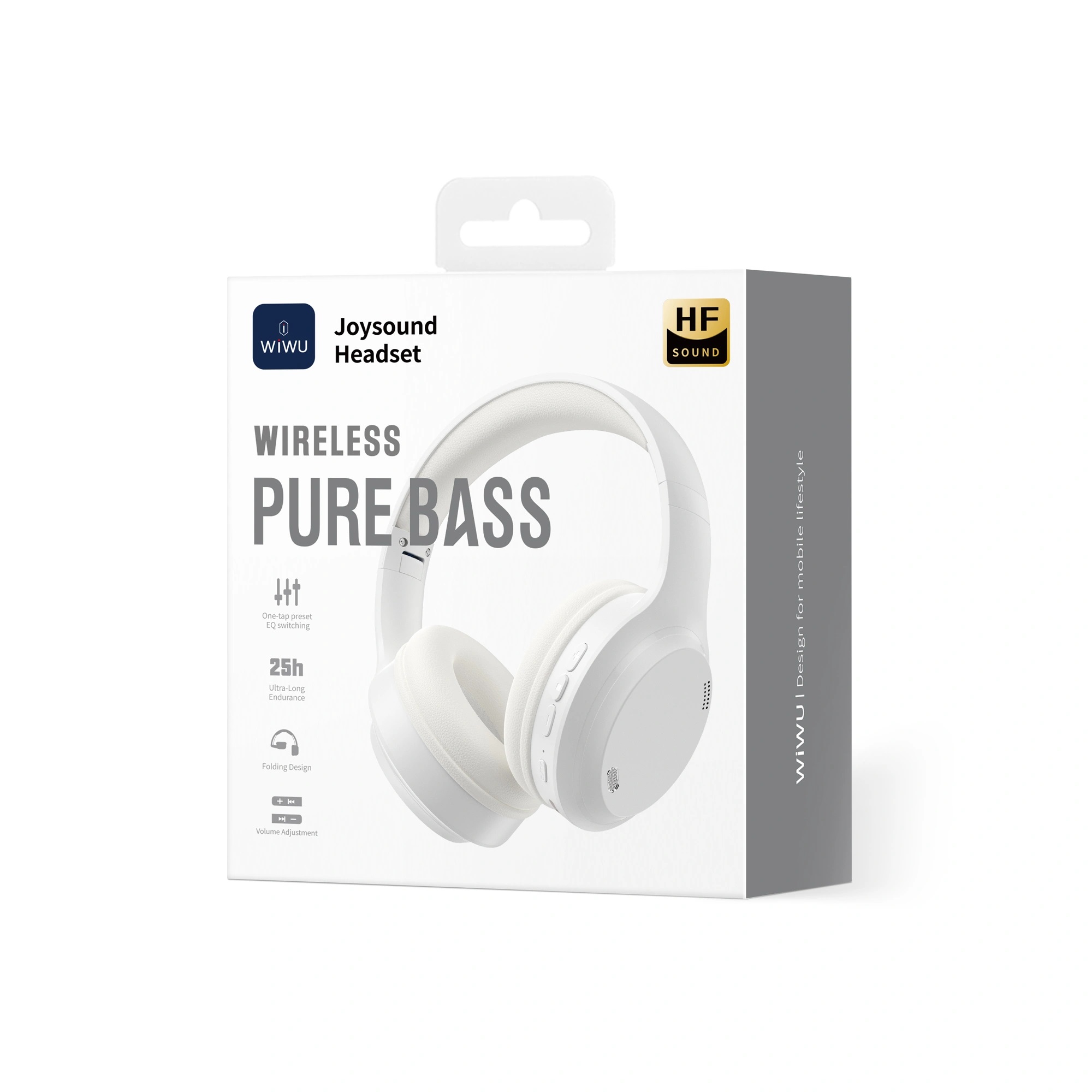 Tai Nghe chụp tai BassNova HF Headset bluetooth V5.3 + Jack AUX 3.5mm WiWU JOYSOUND TD-11 - Pin khủng, cổng AUX 3.5mm cho iPhone iPad Samsung Oppo - Pure Bass + Hi-Res Audio, nghe nhạc 25 giờ,  nghe nhạc lossless chất lượng cao - hàng nhập khẩu
