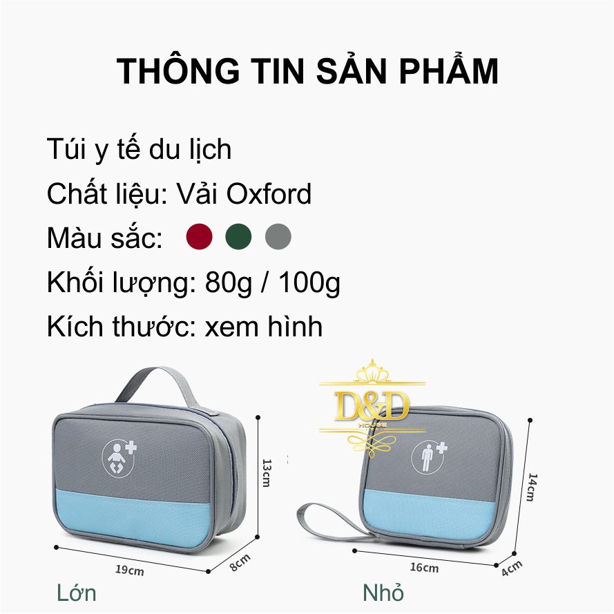 Túi sơ cứu y tế du lịch chống thấm nhỏ gọn