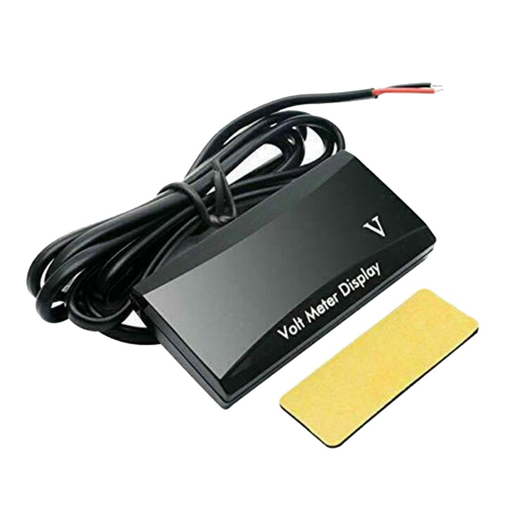 DC 12V LED Panel Digital Voltage Volt Meter Display Voltmeter For Motorcycle Car