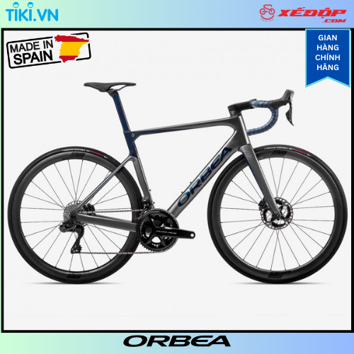 XE ĐẠP ĐUA ORBEA ORCA M10i LTD PWR - Glitter Anthracite-Blue Carbon (Gloss) - 49