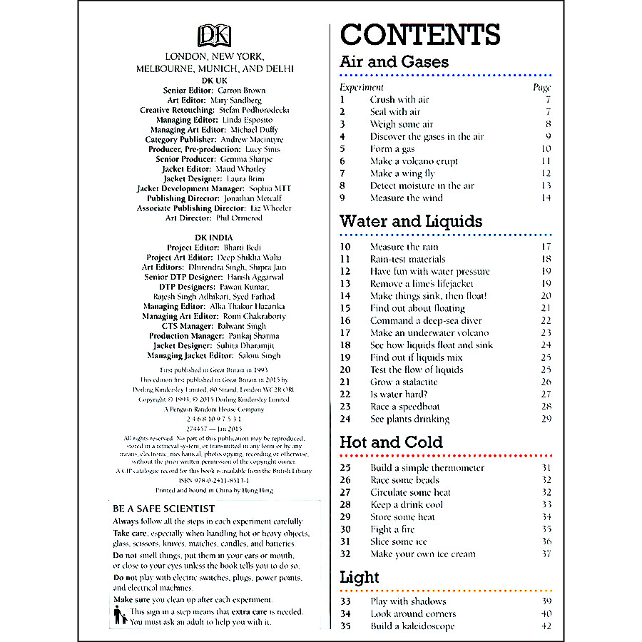 DK 101 Great Science Experiments : A Step-By-Step Guide