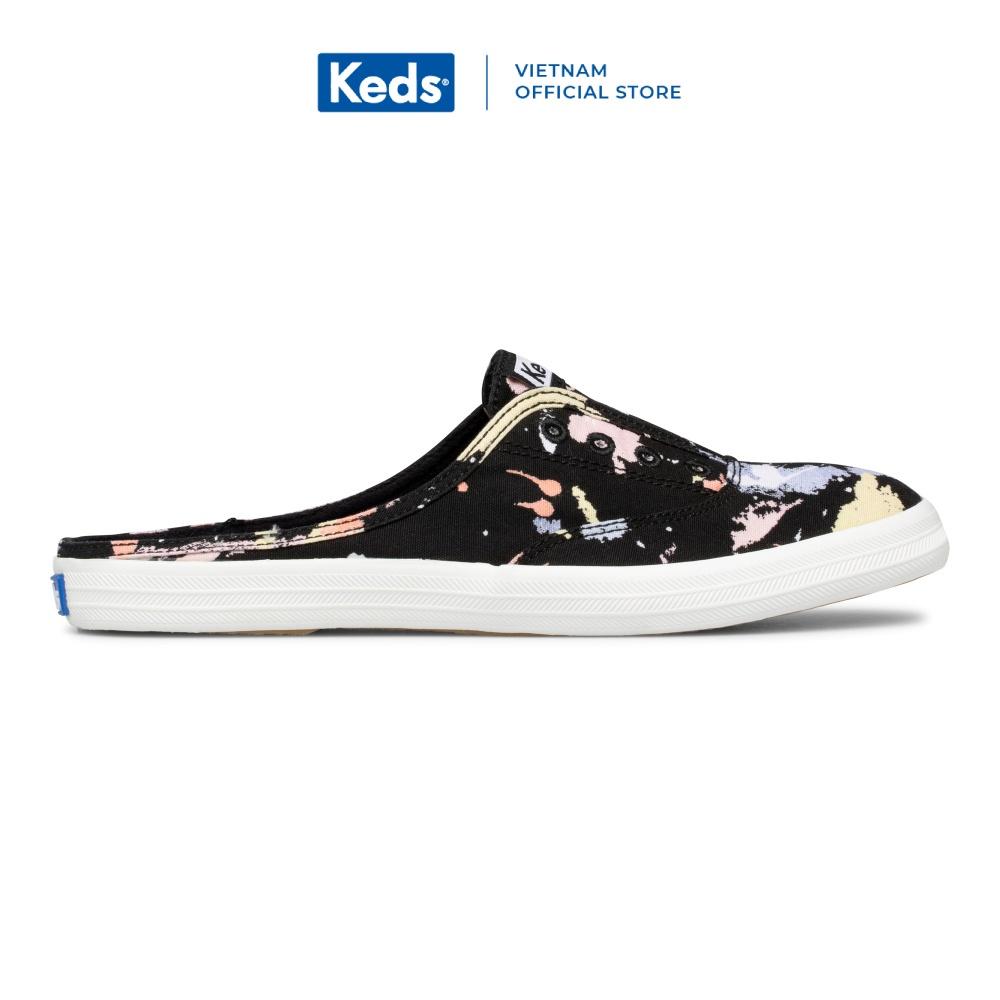 Giày Keds Nữ- Moxie Mule Splatter Canvas Black- KD065913