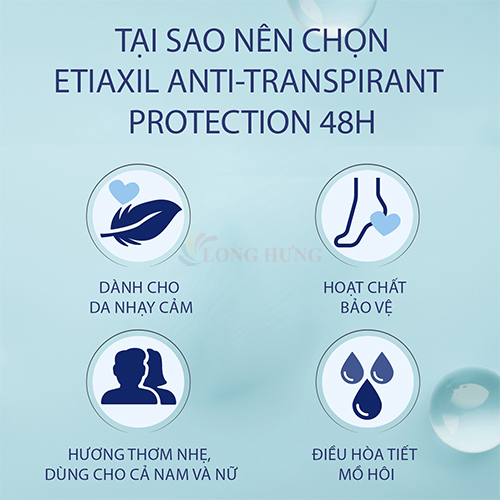 Xịt khử mùi hôi chân EtiaXil Anti Transpirant Protection 48h (100ml) - Hàng chính hãng