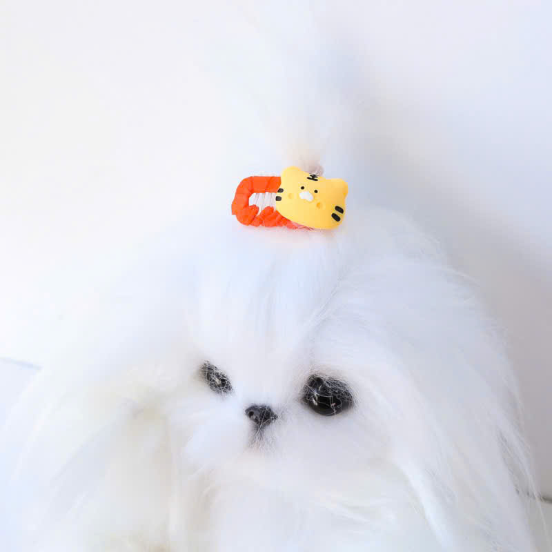 NƠ KẸP TÓC CÀI TÓC THỜI TRANG DỄ THƯƠNG ĐỘNG VẬT CÀI ĐẦU MÃ 33 CHO THÚ CƯNG CHÓ MÈO
