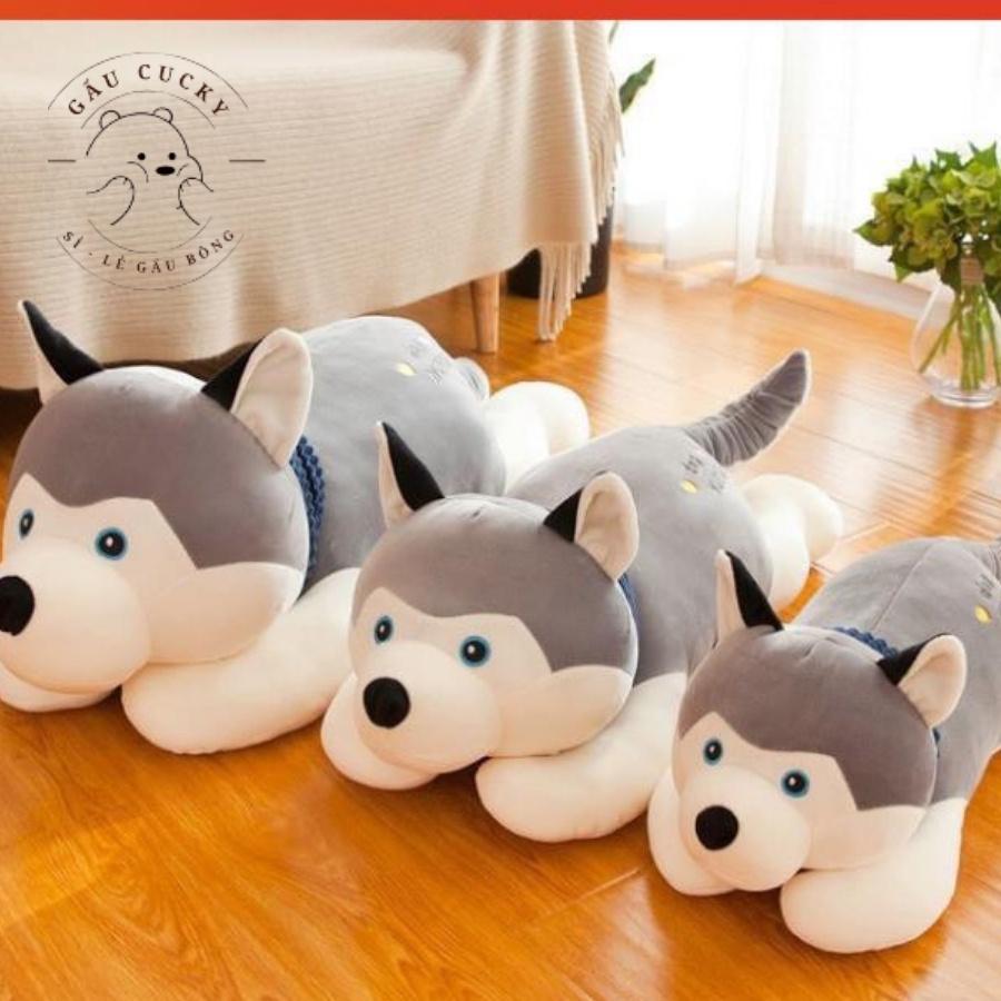 Gấu Bông Chó Sói 65cm mềm mại, có ảnh và video thật
