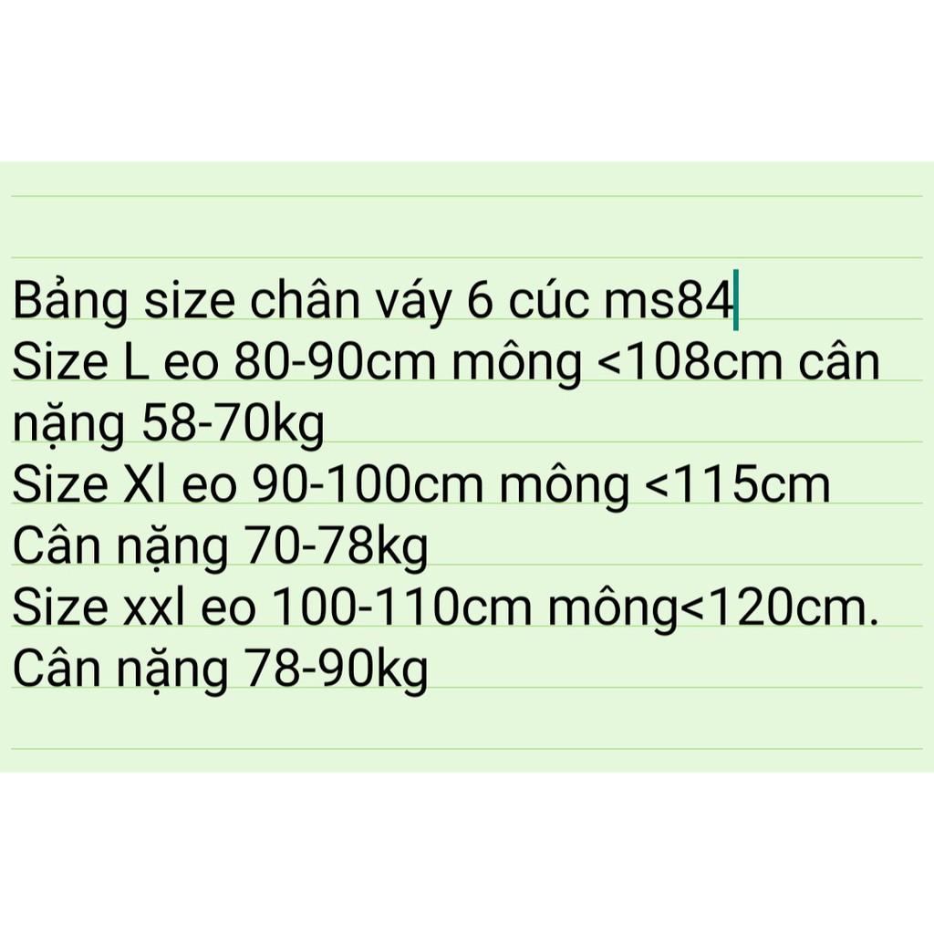 Chân váy BIGSIZE Xếp li có quần trong (60-90kg) MS84