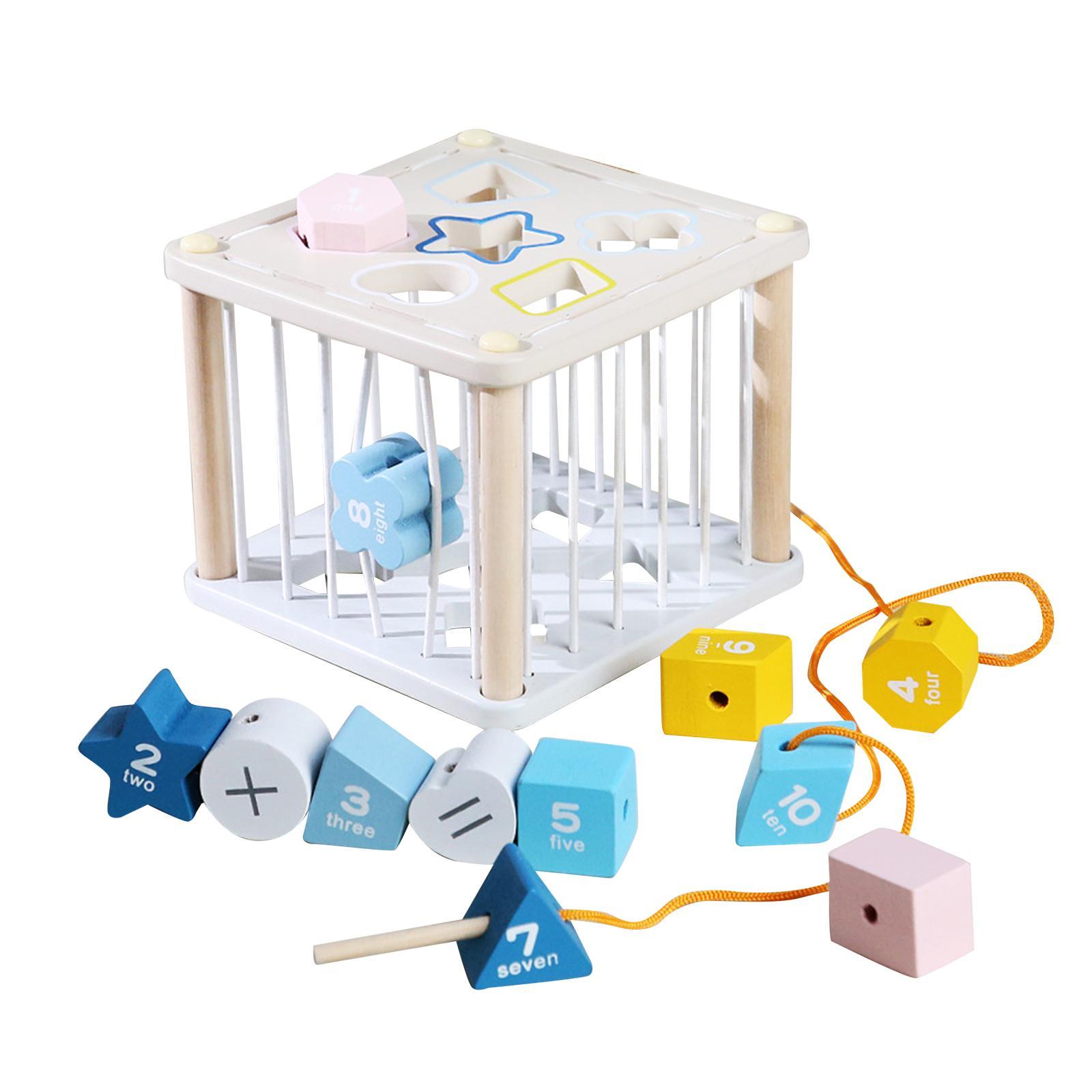 Sorting Blocks Development Toys Birthday Gift Color Cognitive for Toddlers